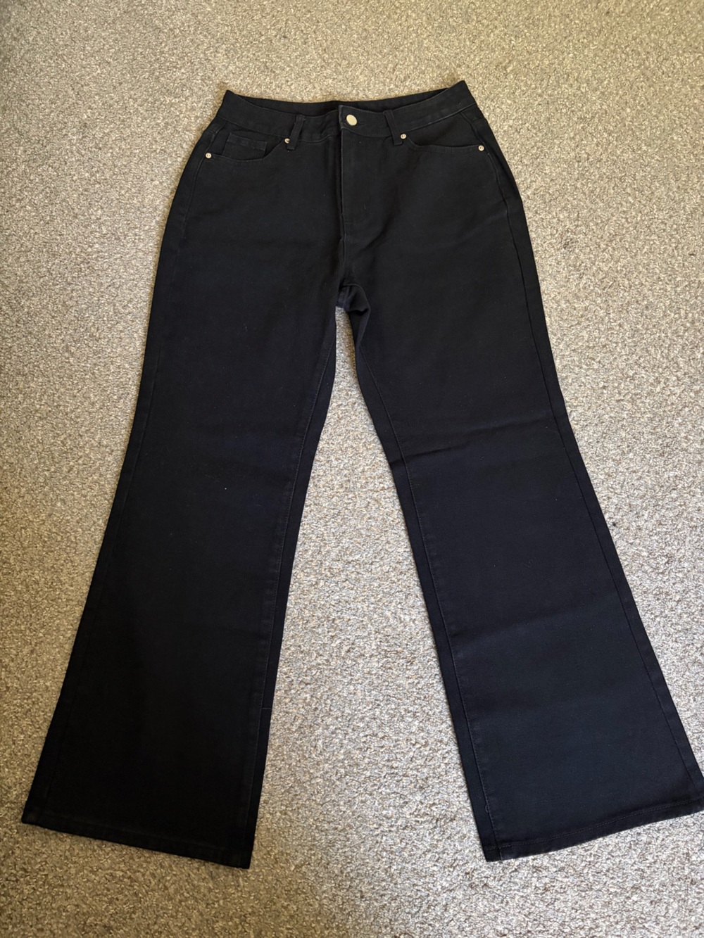 AllSaints Black Straight Leg Jeans